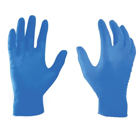 Nitrile Gloves, 6mil, Blue, Size S, 100 PK